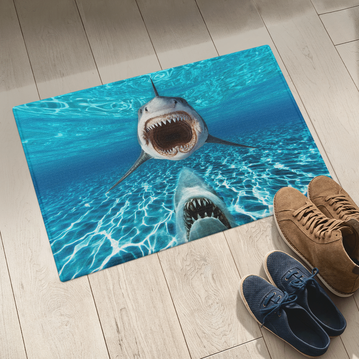 Shark Attack Door Mat