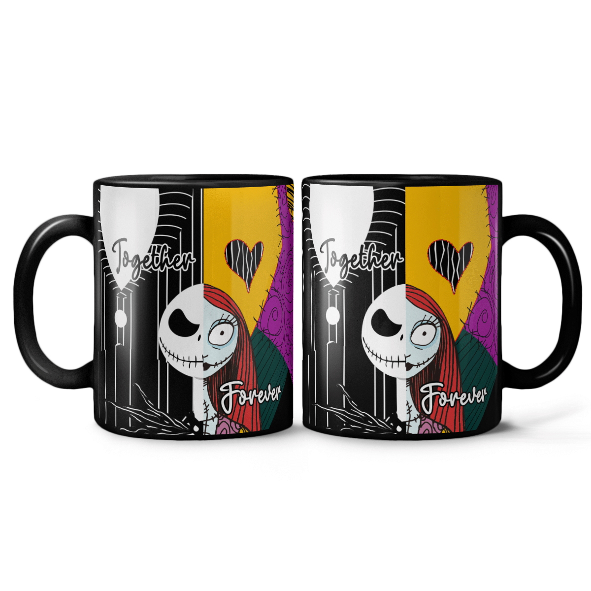 Together Forever The Nightmare Couple Halloween Mug