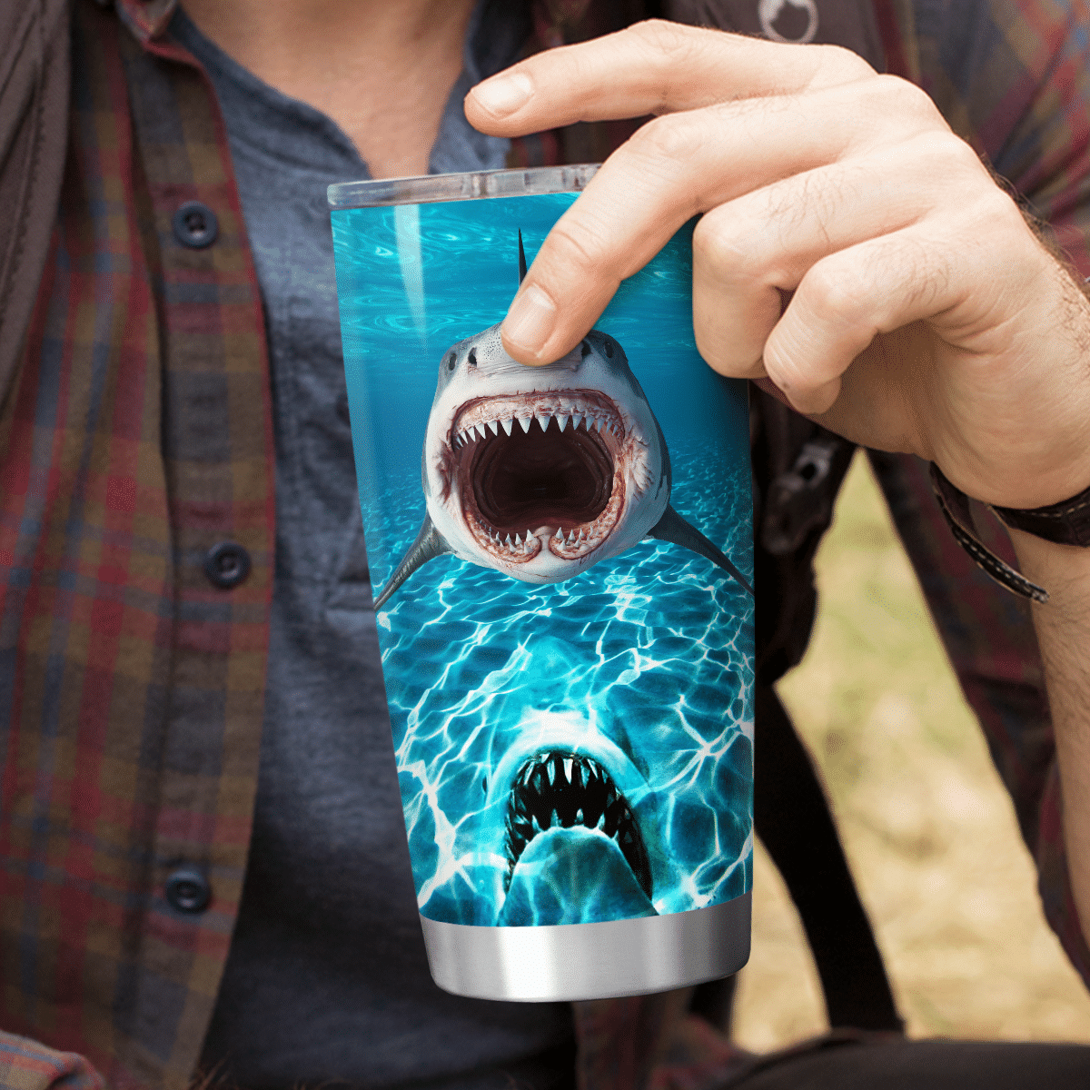 Shark Attack Tumbler