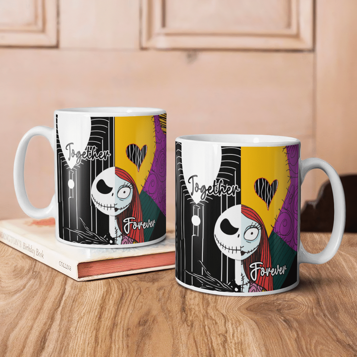 Together Forever The Nightmare Couple Halloween Mug