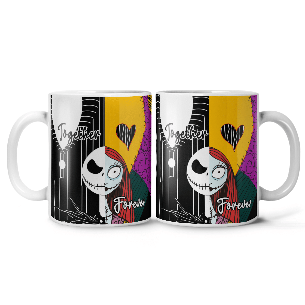 Together Forever The Nightmare Couple Halloween Mug