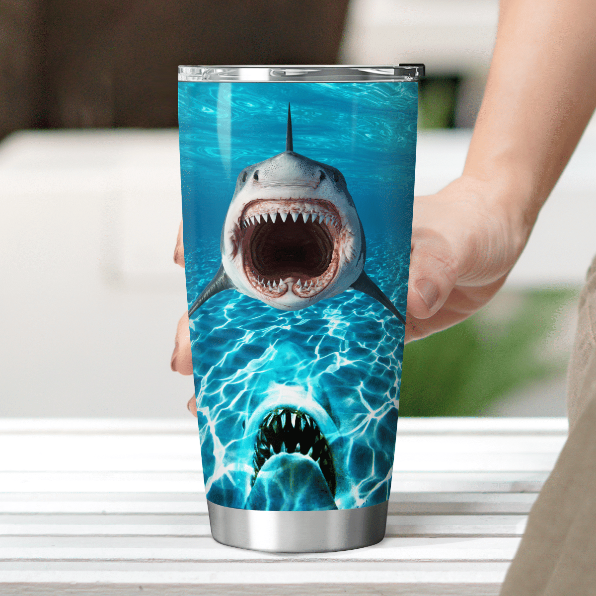 Shark Attack Tumbler