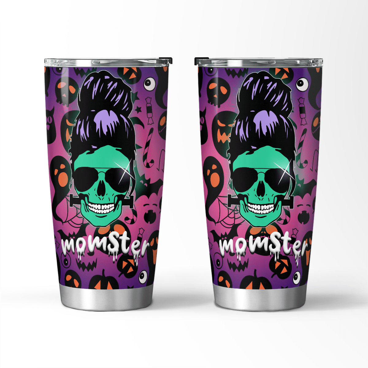 Momster Skull Halloween Tumbler