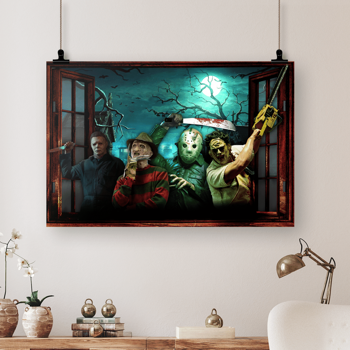 Horror Characters Halloween Night Art