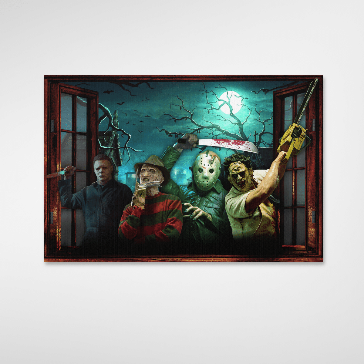 Horror Characters Halloween Night Art