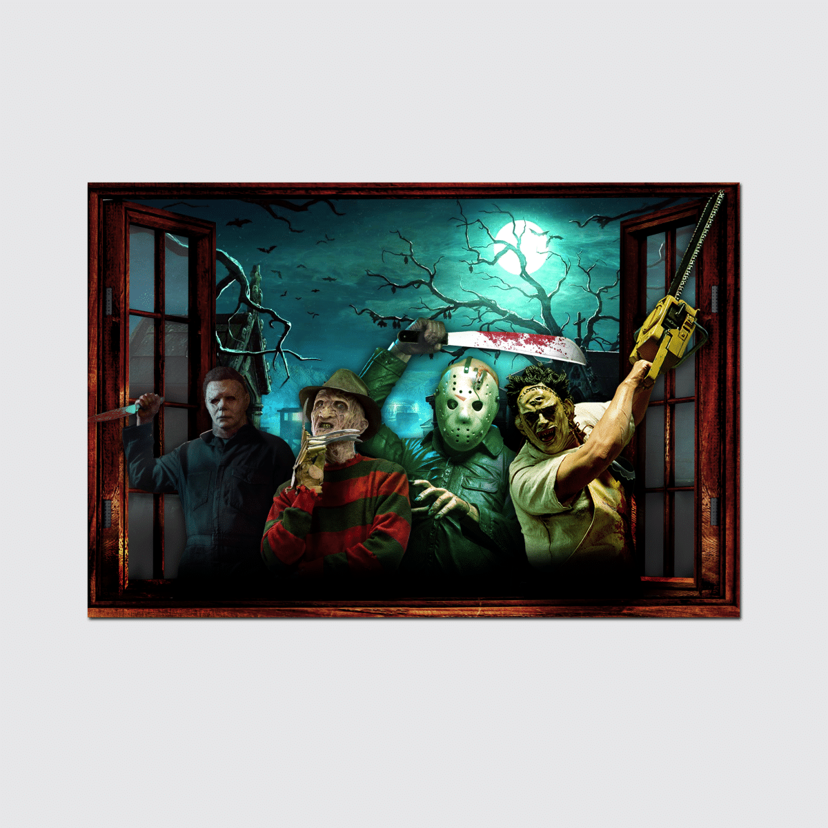 Horror Characters Halloween Night Art