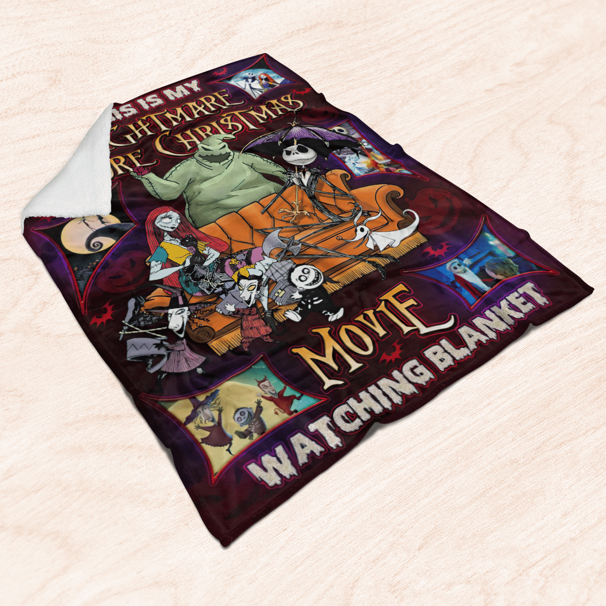 The Nightmare Halloween Fleece Blanket - Quilt