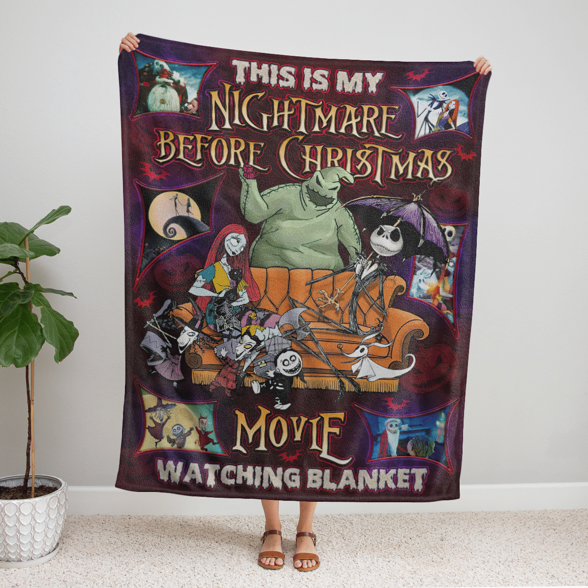 The Nightmare Halloween Fleece Blanket - Quilt