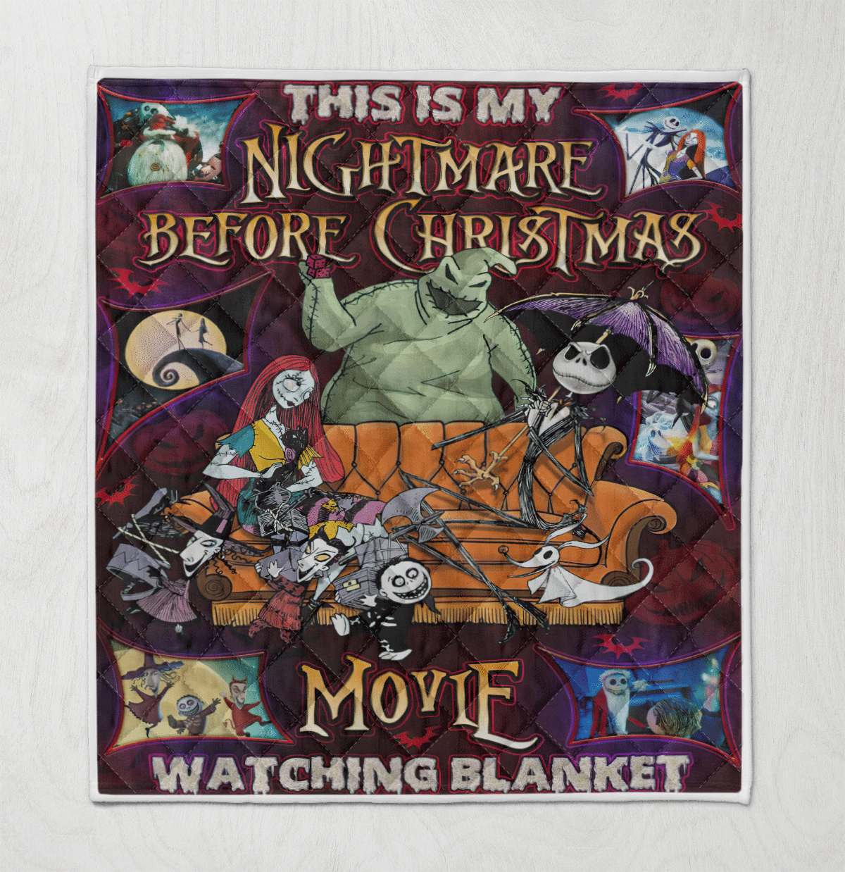 The Nightmare Halloween Fleece Blanket - Quilt