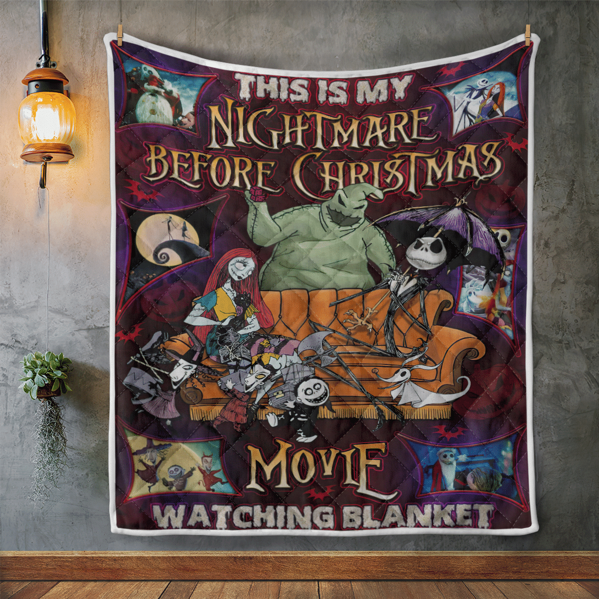 The Nightmare Halloween Fleece Blanket - Quilt