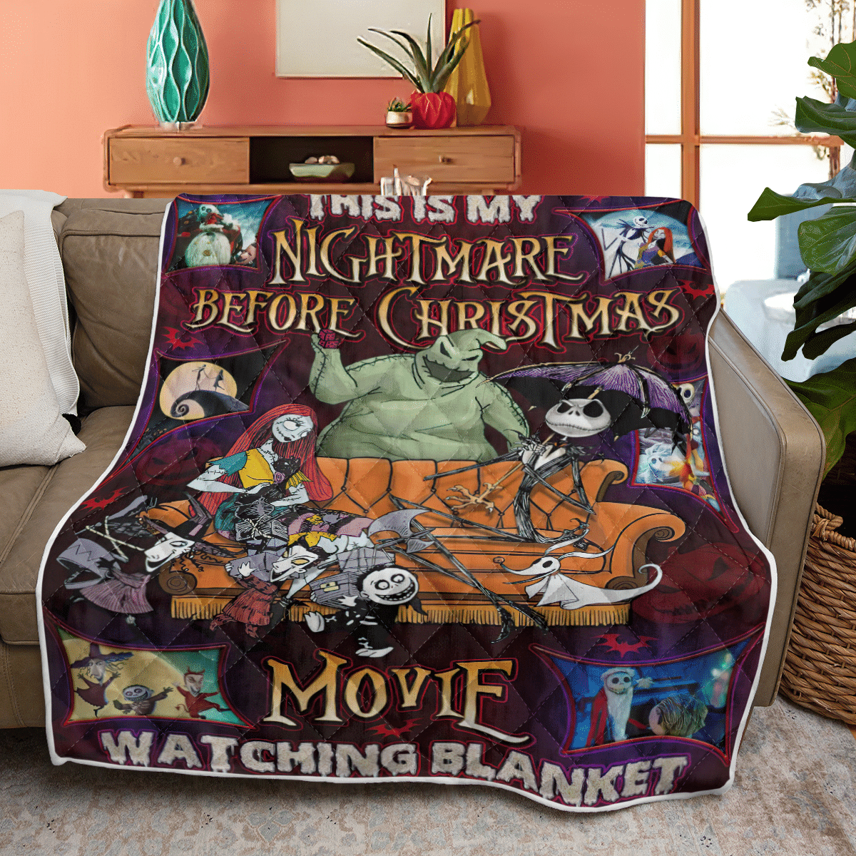 The Nightmare Halloween Fleece Blanket - Quilt