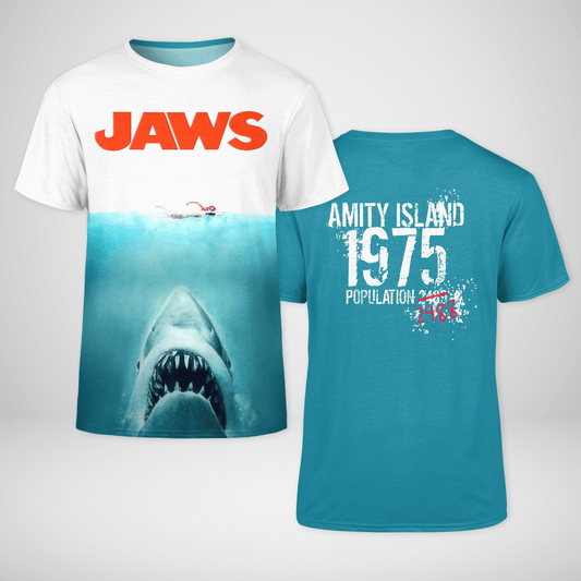 AMITY ISLAND 1975 Jaws AOP T-shirt