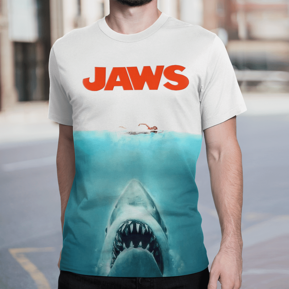 AMITY ISLAND 1975 Jaws AOP T-shirt