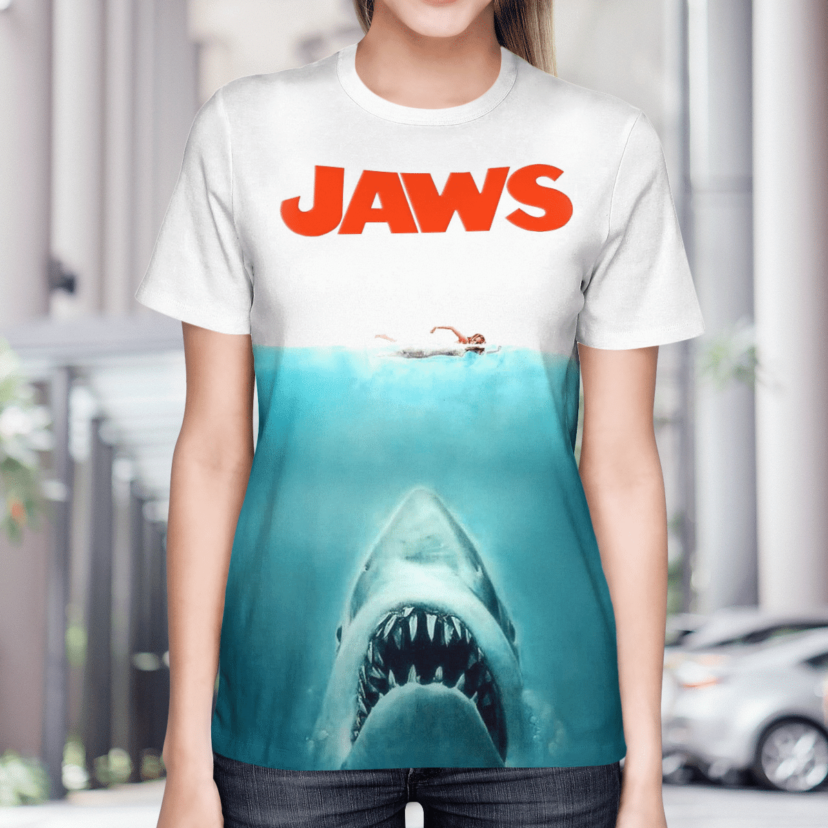 AMITY ISLAND 1975 Jaws AOP T-shirt