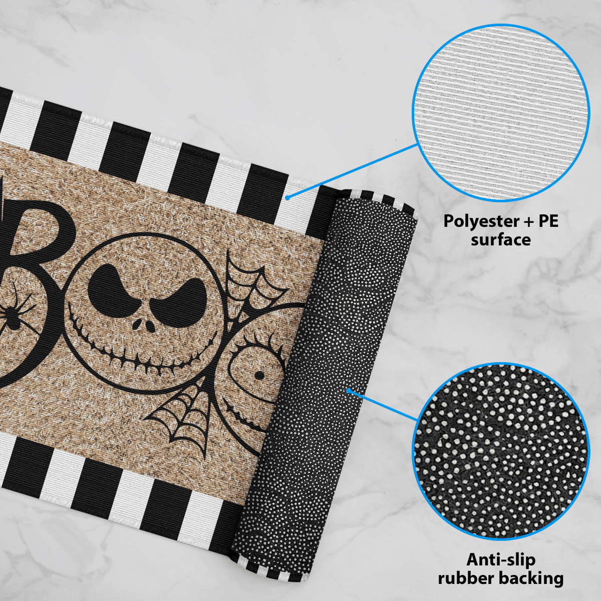 Boo Halloween Door Mat