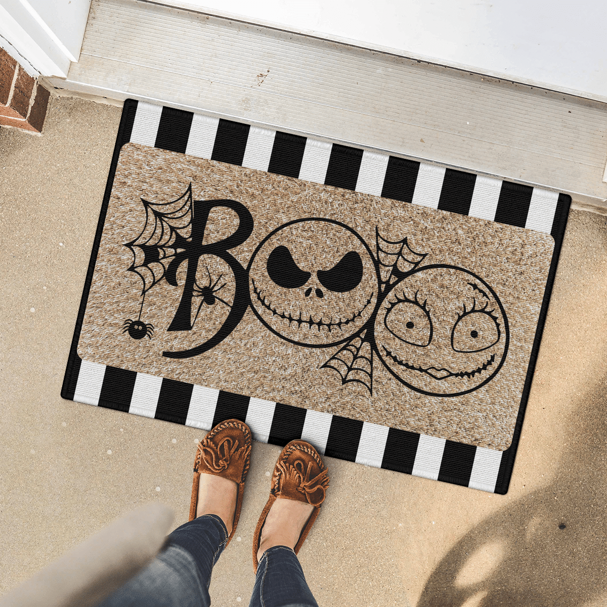 Boo Halloween Door Mat