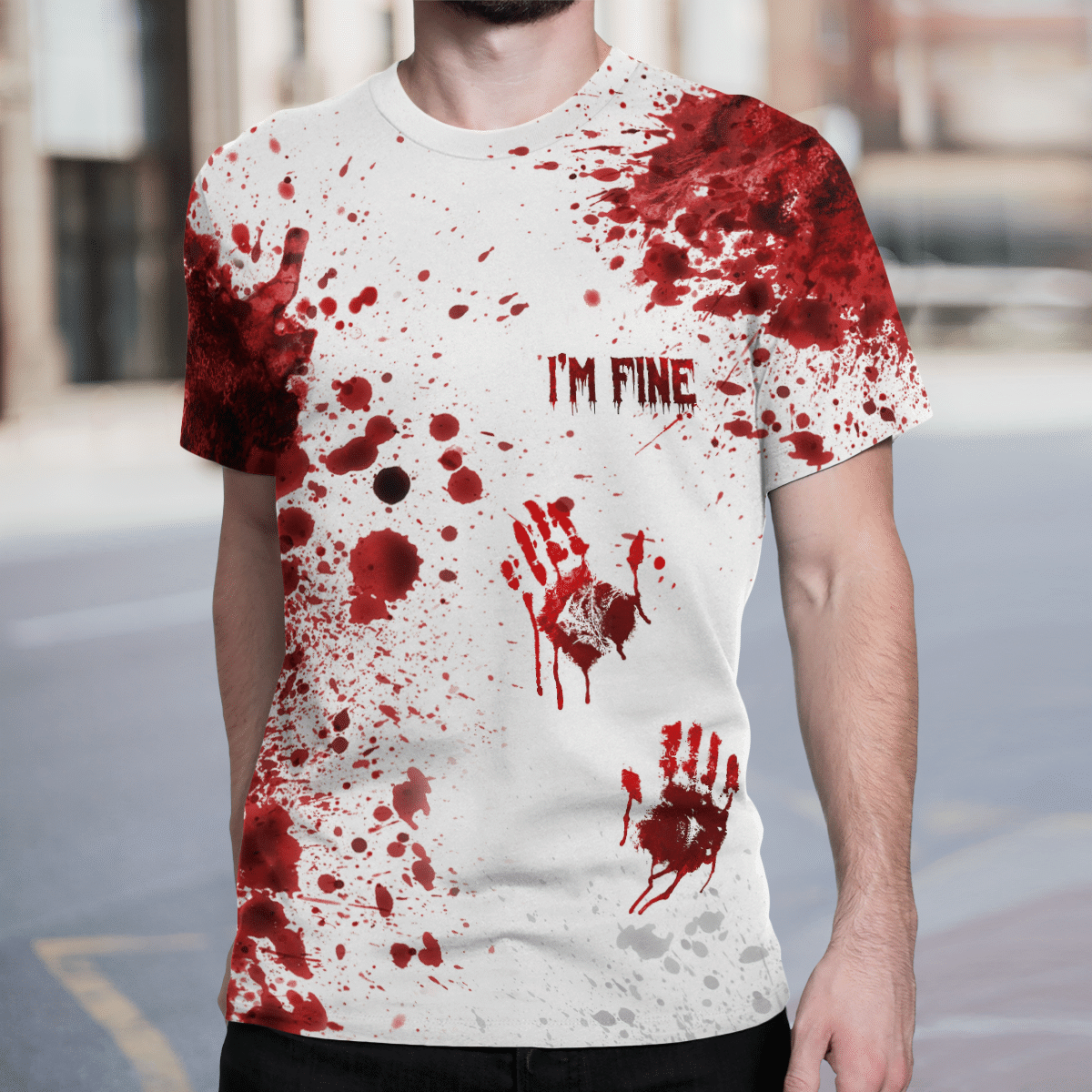 I'm Fine Blood Halloween Style