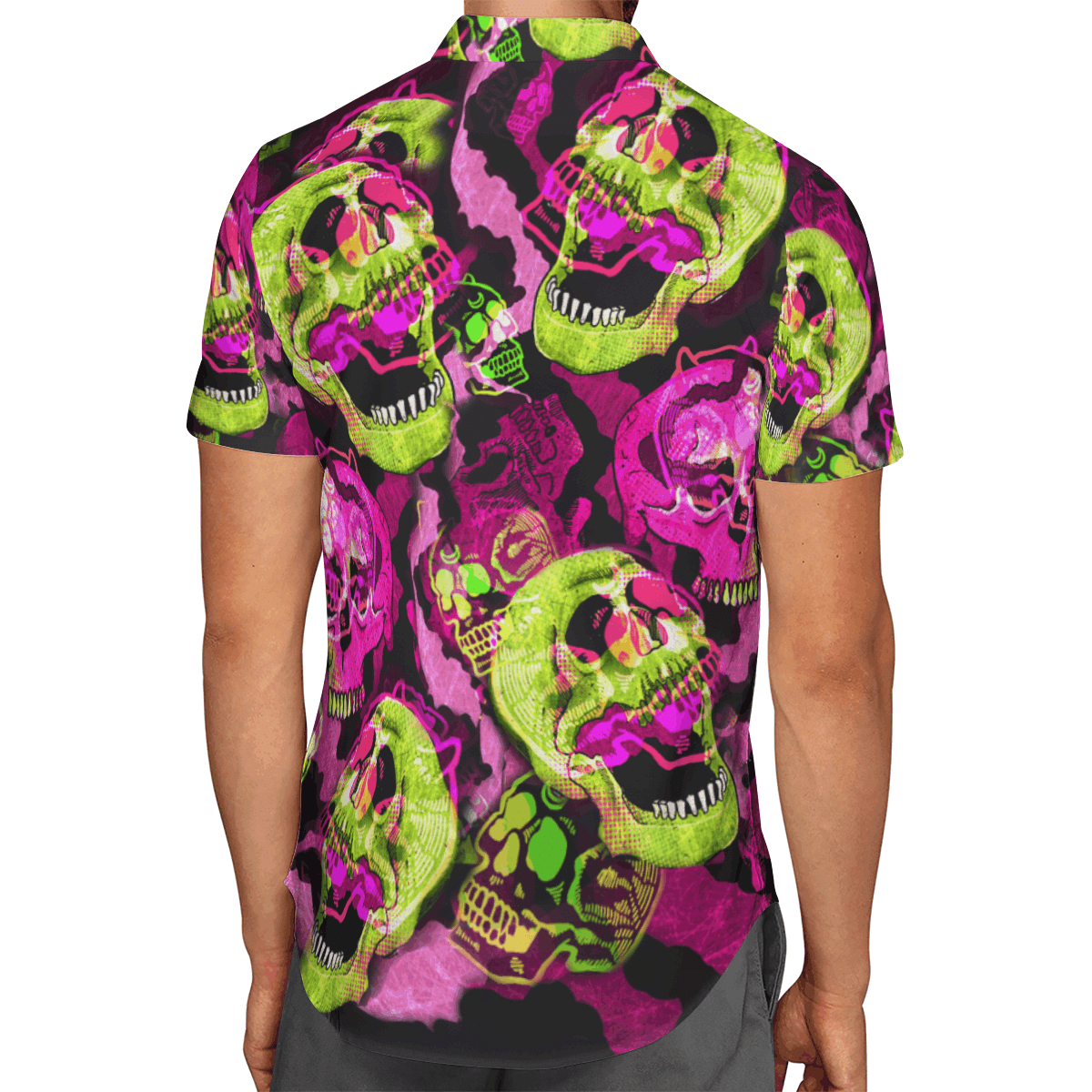 Colorful Skull Hawaii Tshirt