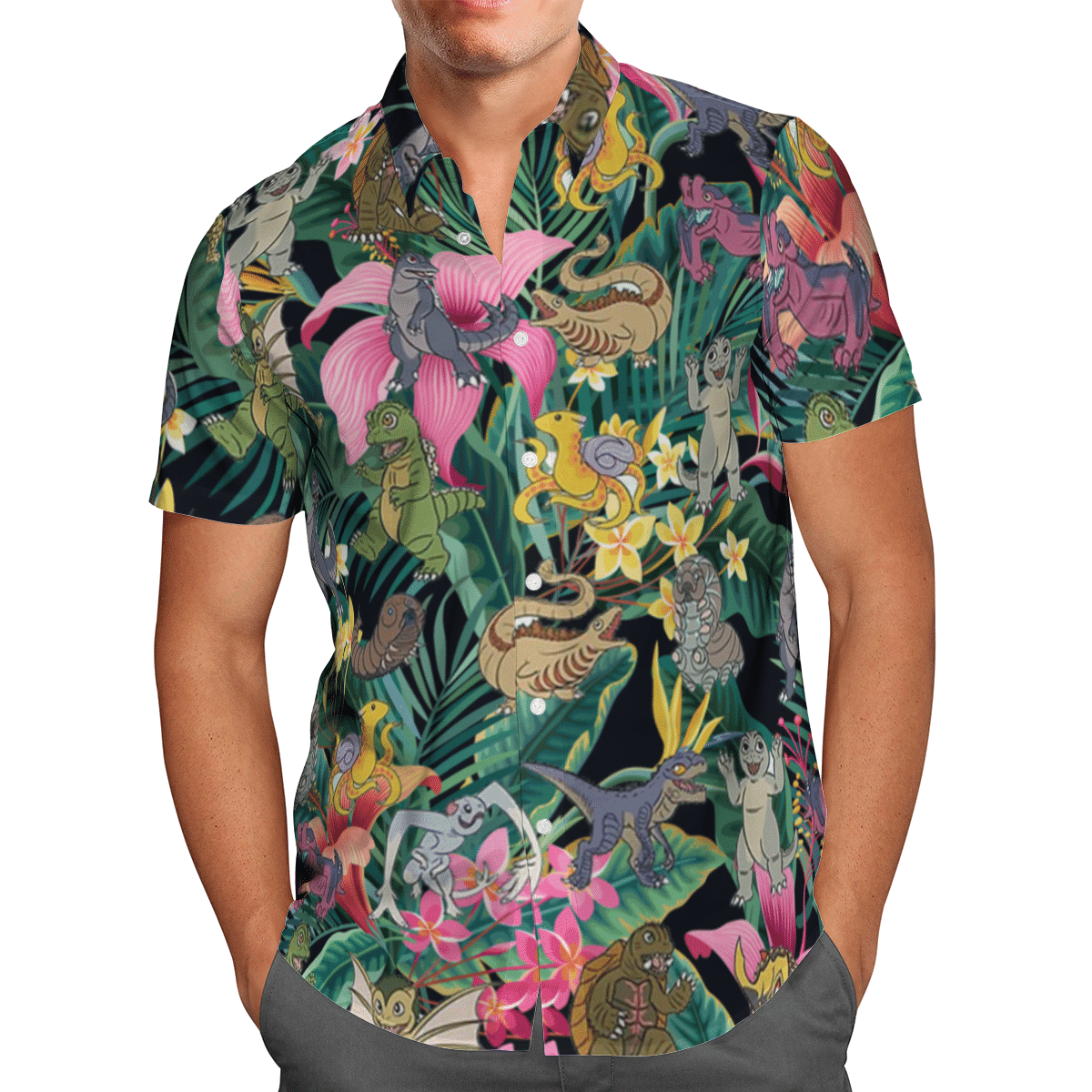 Godzilla World Tropical Hawaiian Shirt