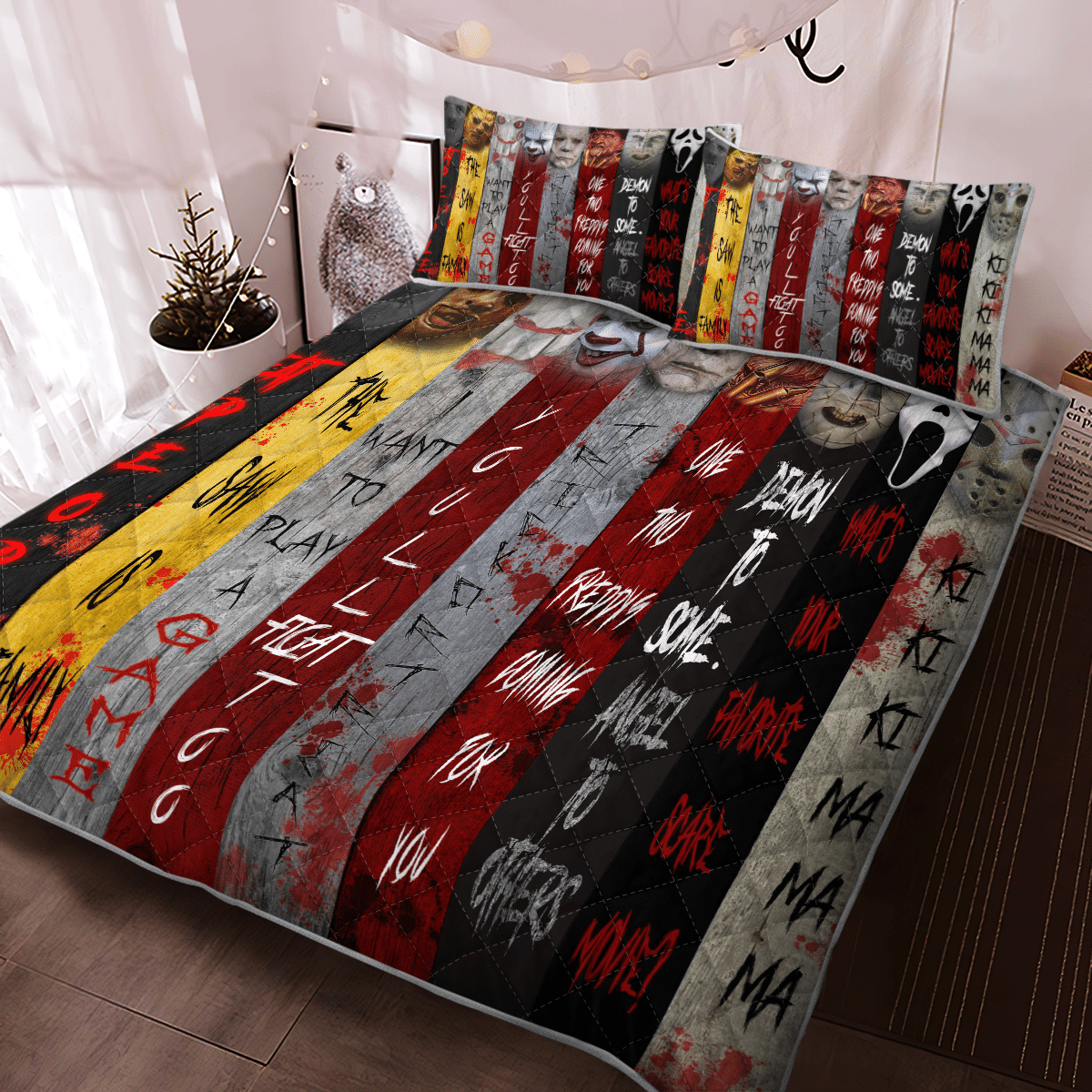 Horror Characters Halloween Bedding Set 2