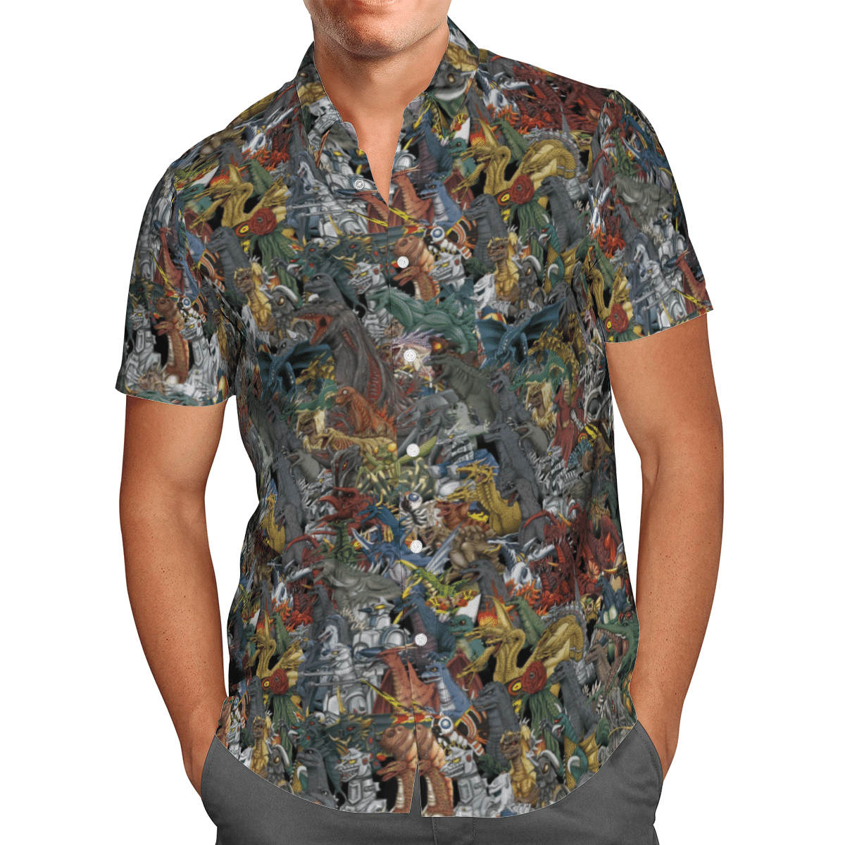 Godzilla World Hawaiian Shirt