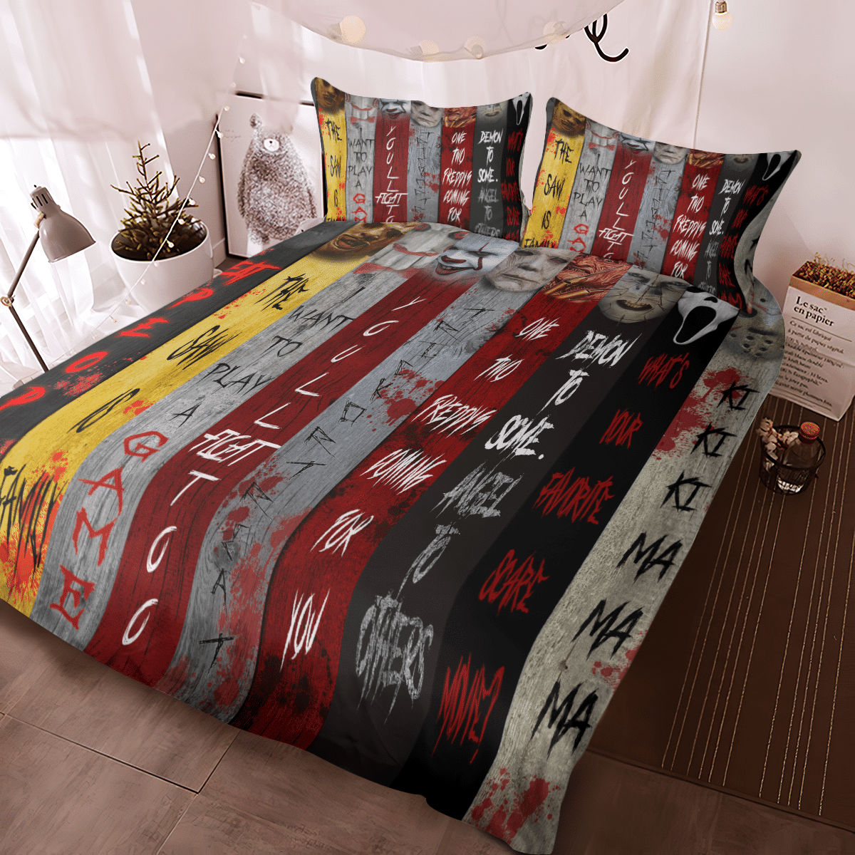 Horror Characters Halloween Bedding Set 2