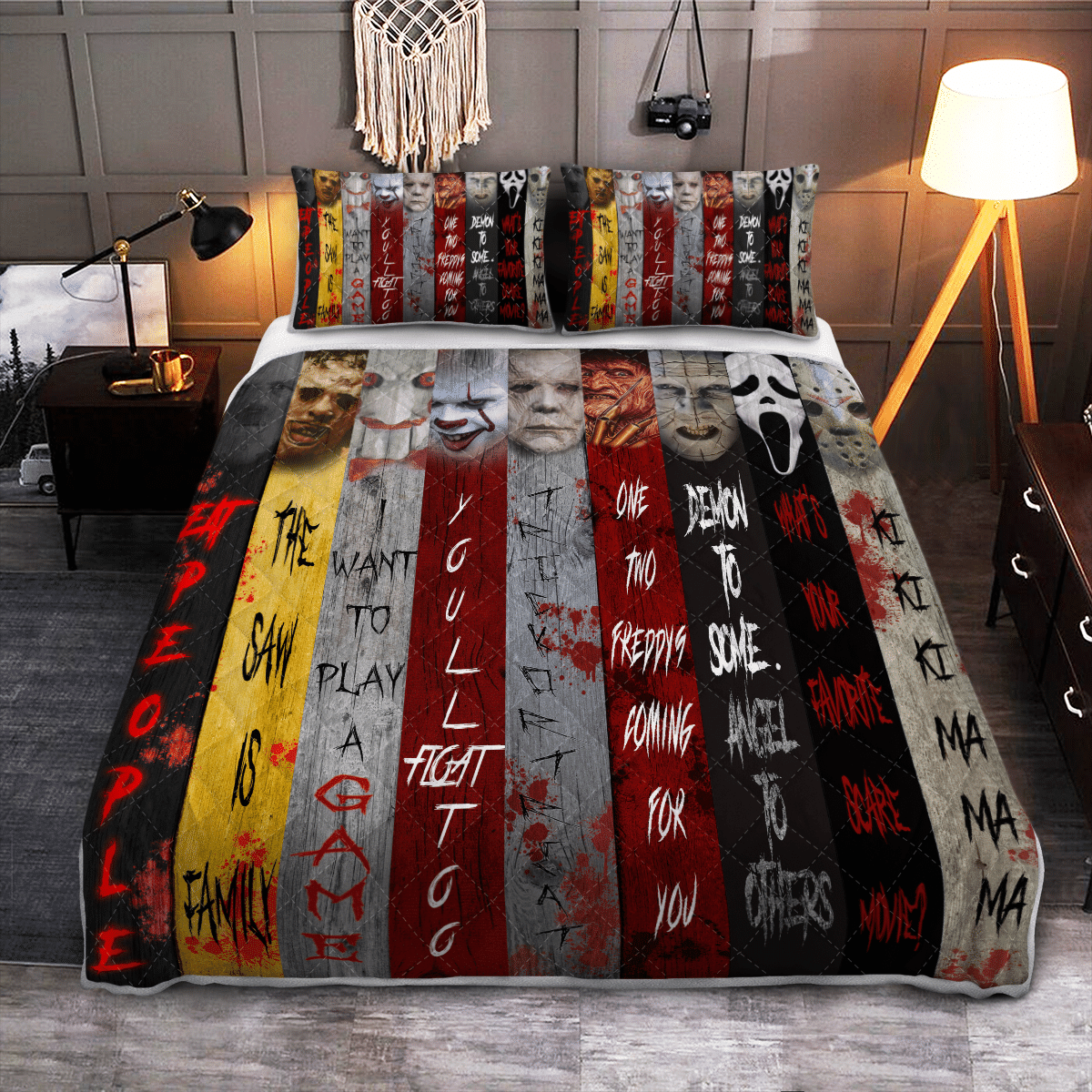 Horror Characters Halloween Bedding Set 2