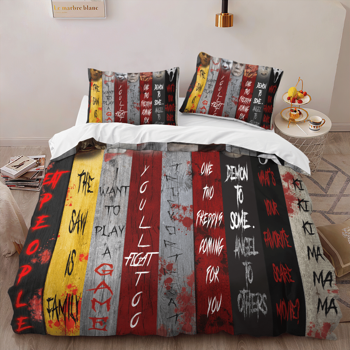 Horror Characters Halloween Bedding Set 2