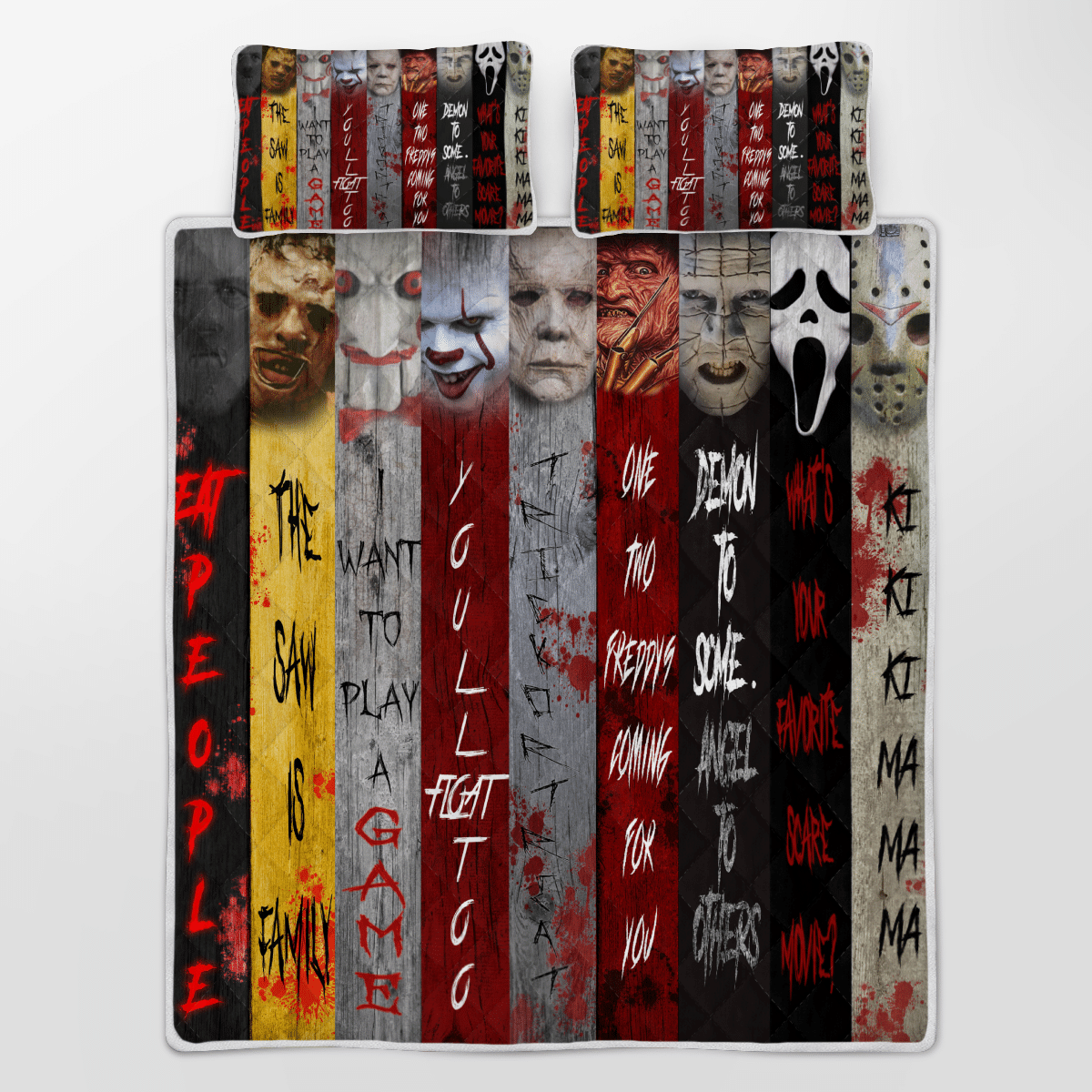 Horror Characters Halloween Bedding Set 2