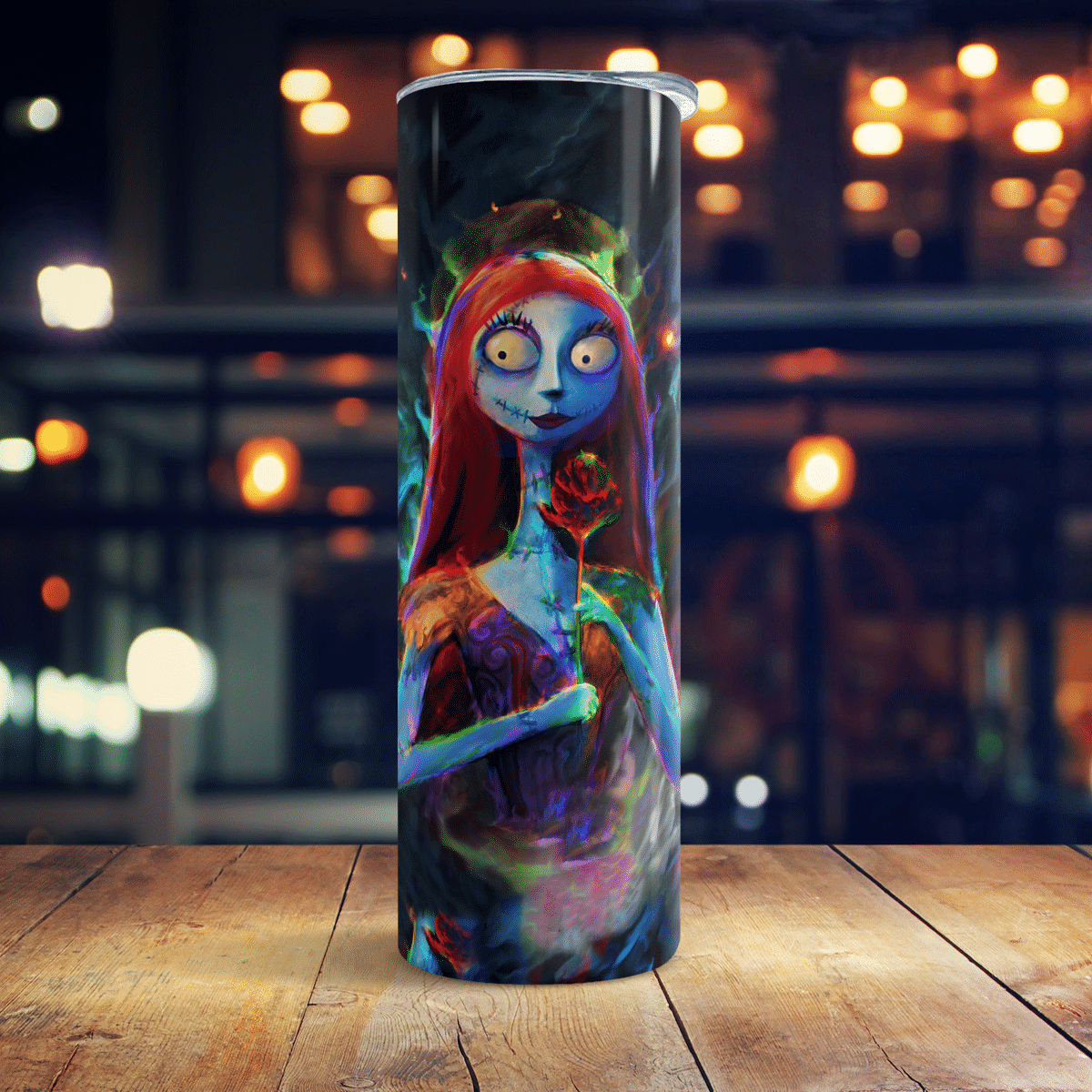 The Nightmare Couple Colorful Skinny Tumbler