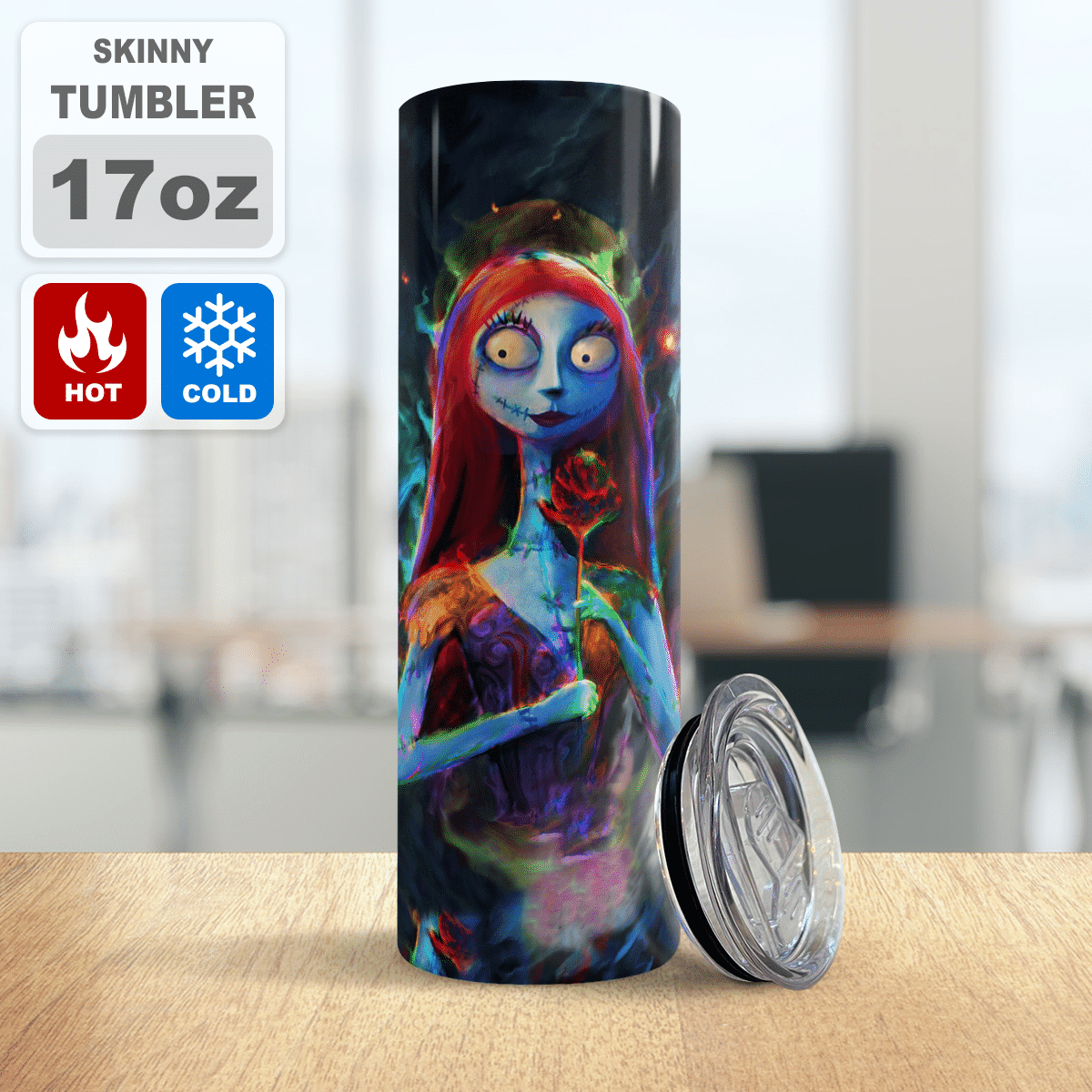 The Nightmare Couple Colorful Skinny Tumbler