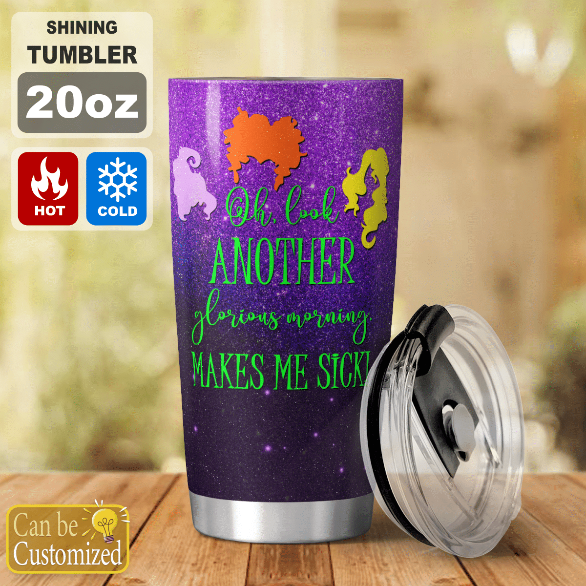 Personalized Hocus Pocus Halloween Tumbler