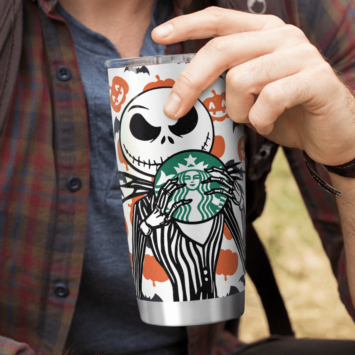 Pumpkin Halloween Nightmare Tumbler