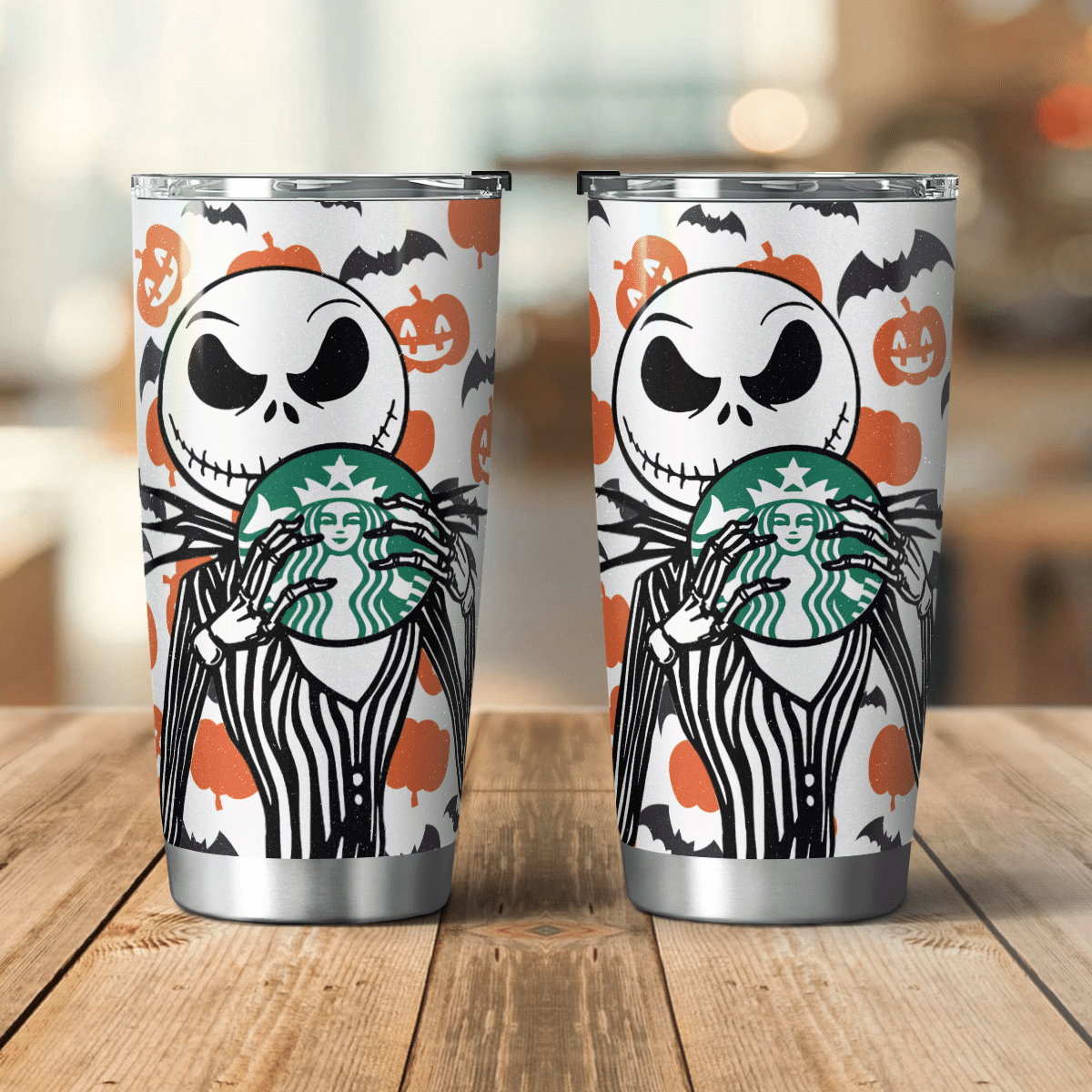 Pumpkin Halloween Nightmare Tumbler