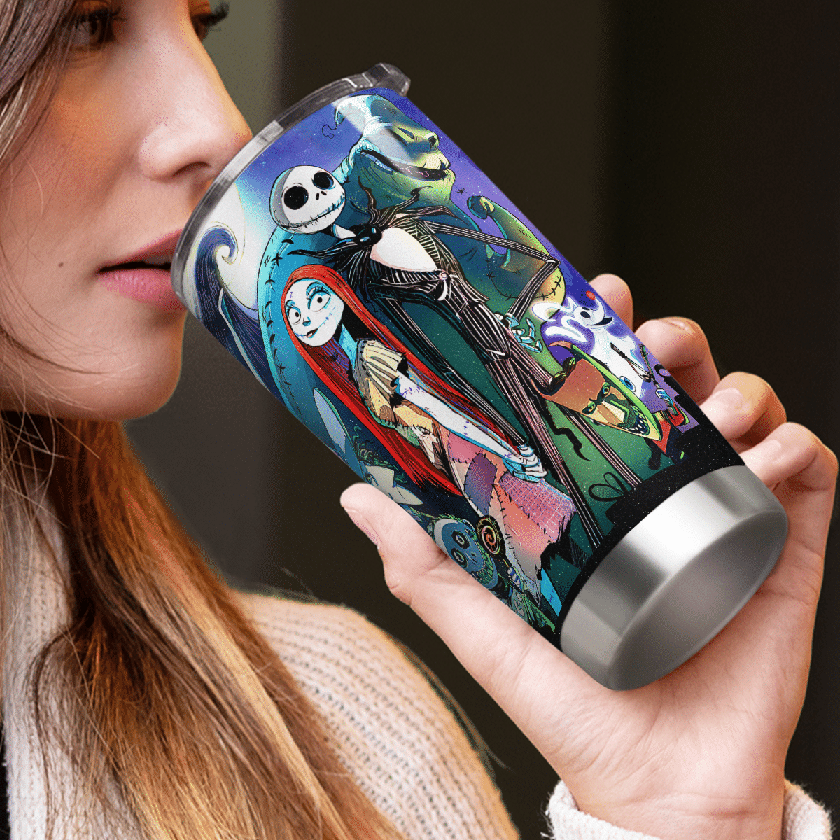 The Nightmare Couple Halloween Tumbler