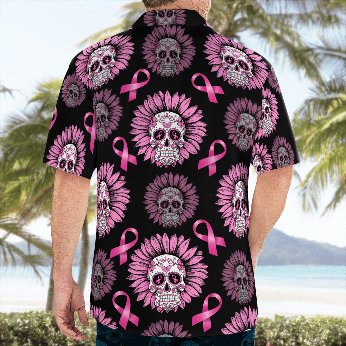 Breast Cancer Awareness Sunflowers Hawaiian Shirt