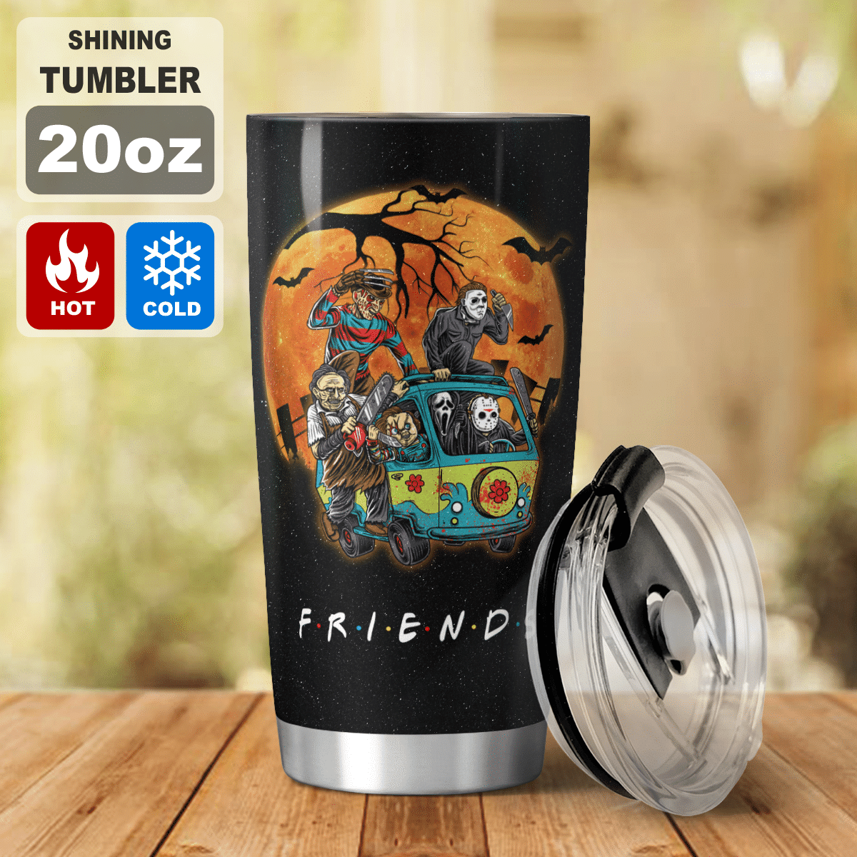 Friends Horror Characters Nightmare Tumbler