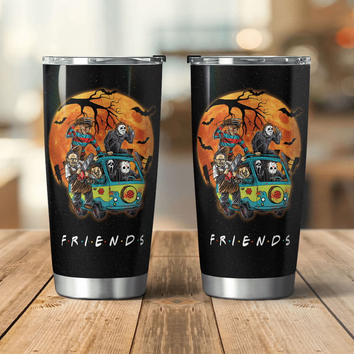 Friends Horror Characters Nightmare Tumbler