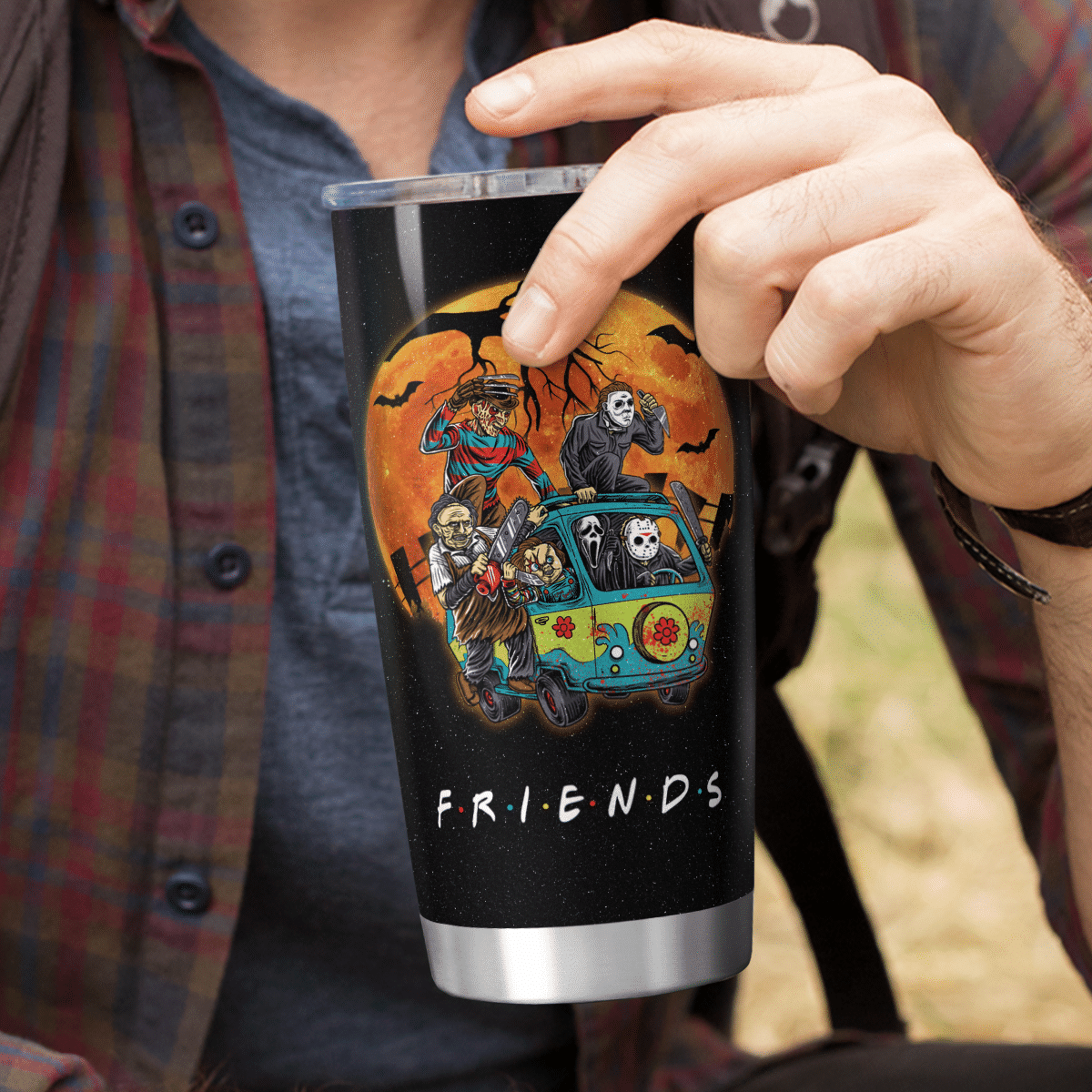 Friends Horror Characters Nightmare Tumbler