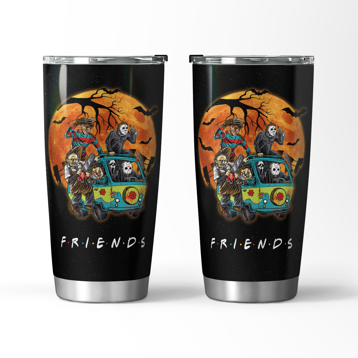 Friends Horror Characters Nightmare Tumbler