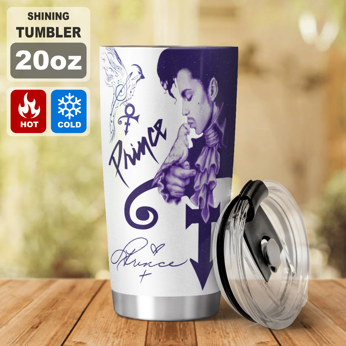 Purple Rain Prince Tumbler