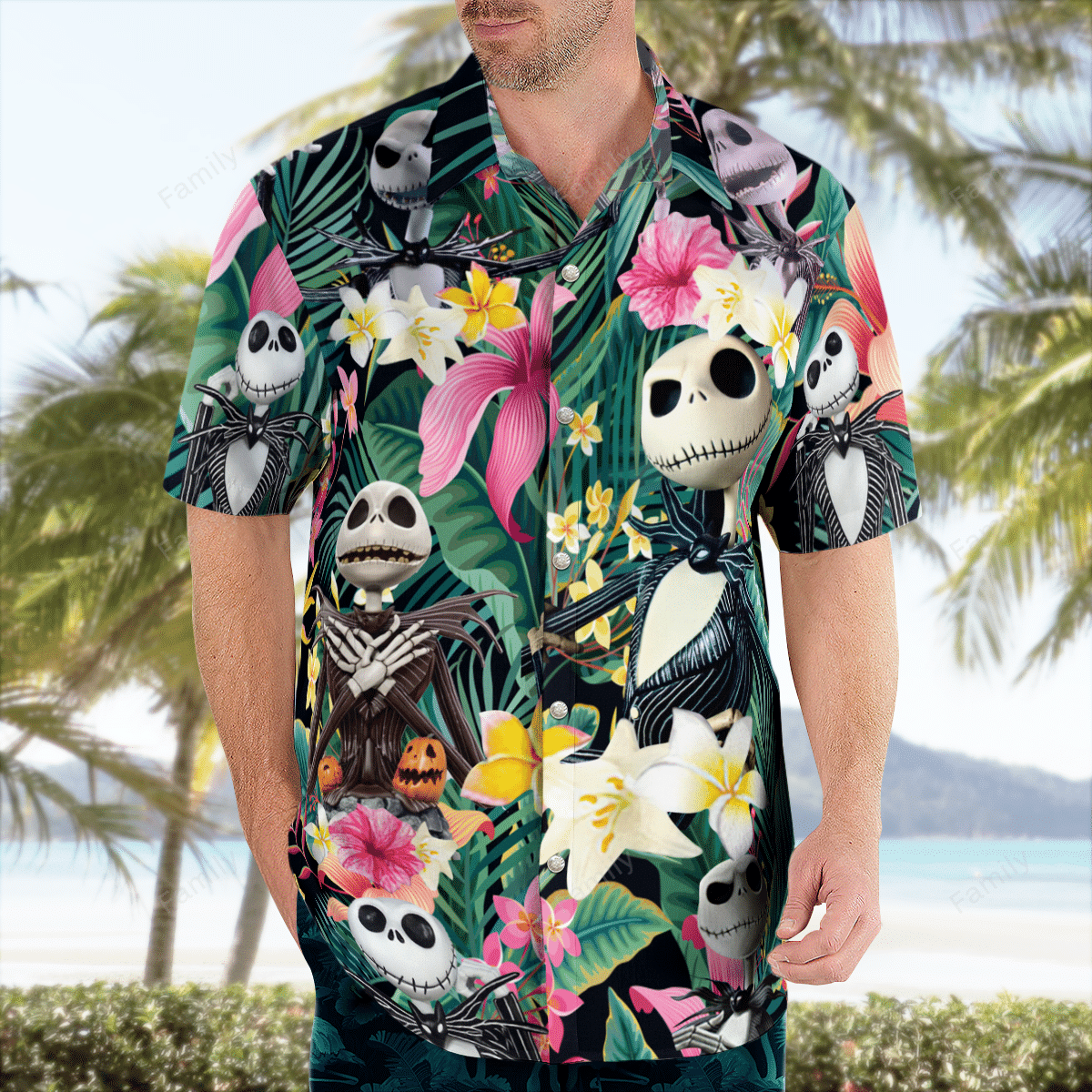 Jack Skellington Tropical Hawaiian Shirt