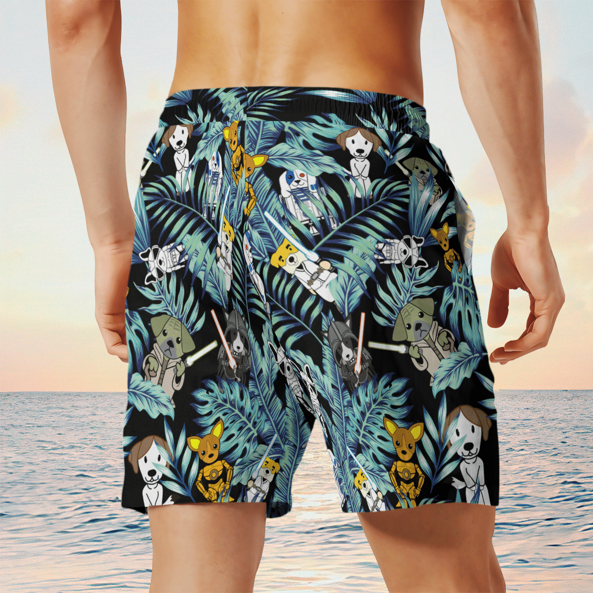 Star Dogs Hawaiian Shirt & Beach Shorts