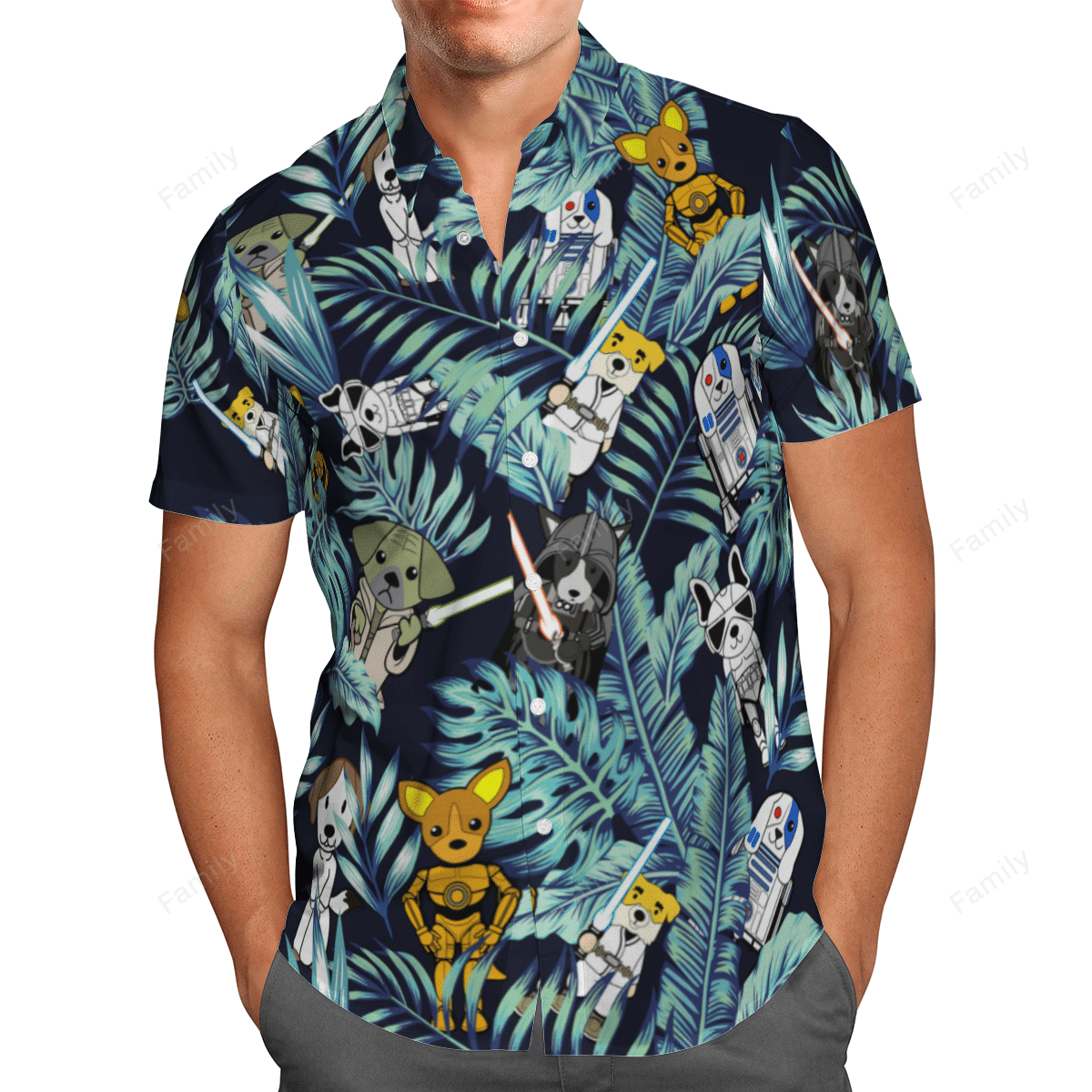 Star Dogs Hawaiian Shirt & Beach Shorts