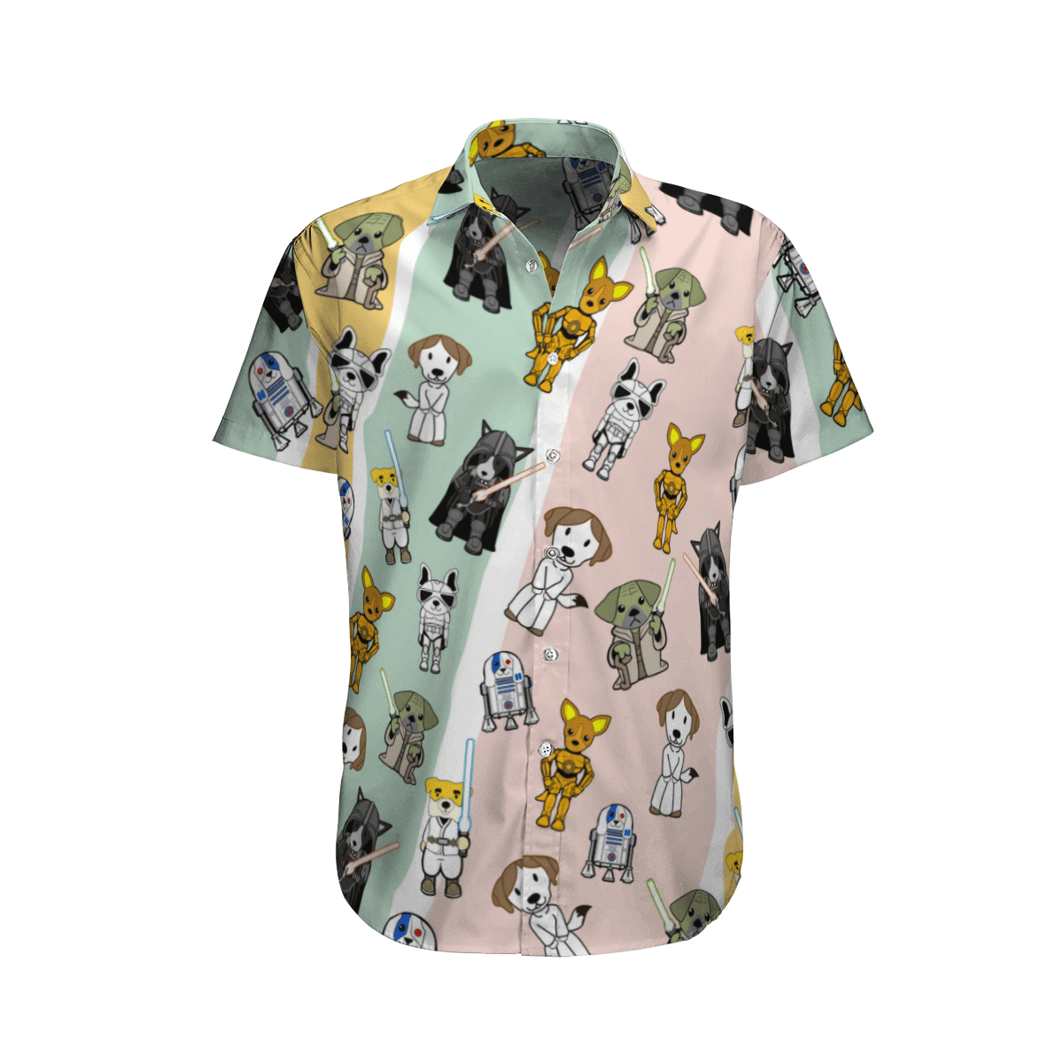 Cute Star Dogs Hawaiian Shirt