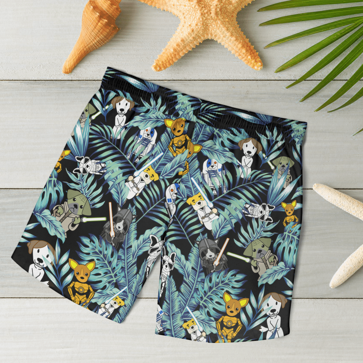 Star Dogs Hawaiian Shirt & Beach Shorts