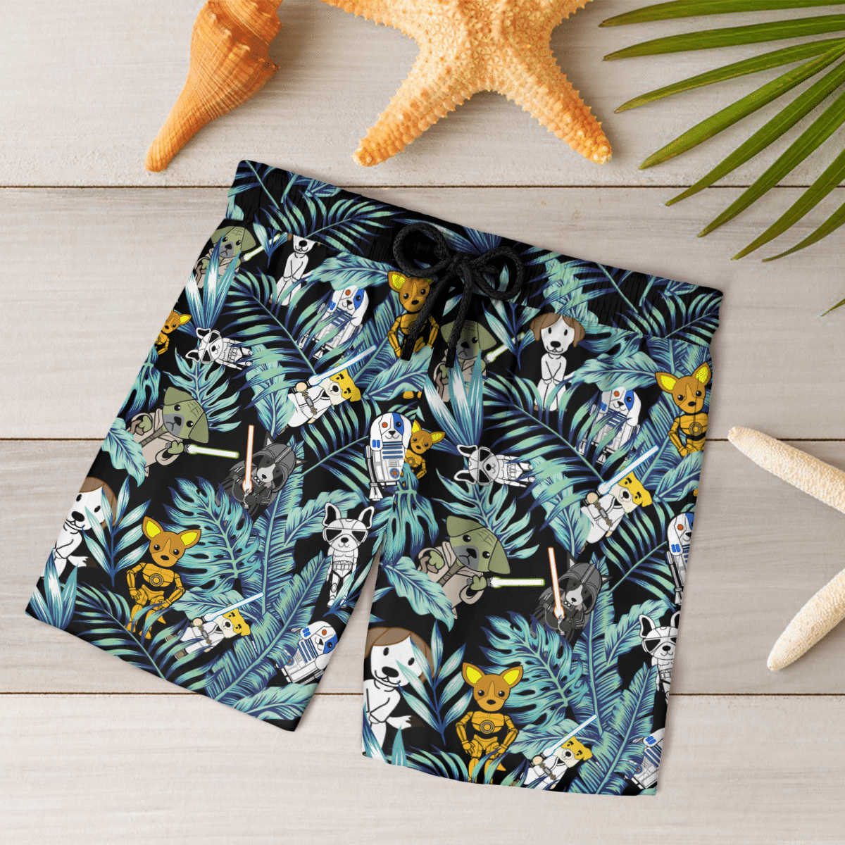 Star Dogs Hawaiian Shirt & Beach Shorts