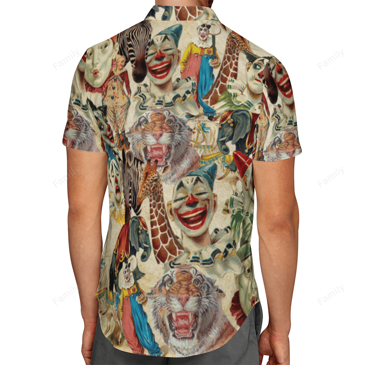 Vintage Circus Hawaiian Shirt