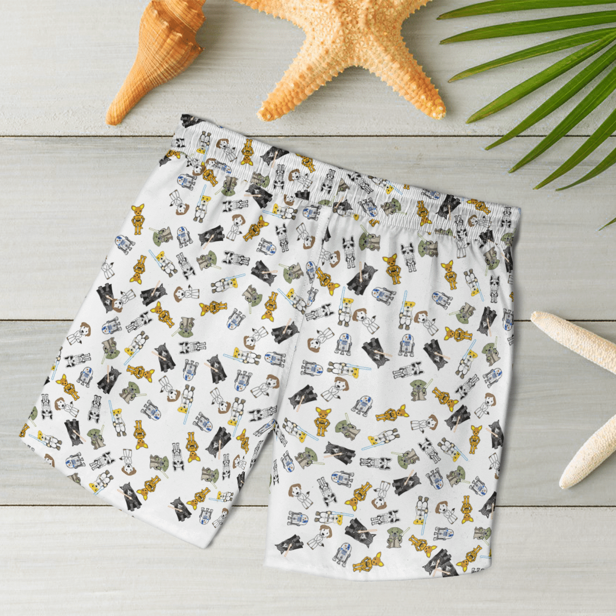 Star Dogs Hawaiian Shirt & Beach Shorts