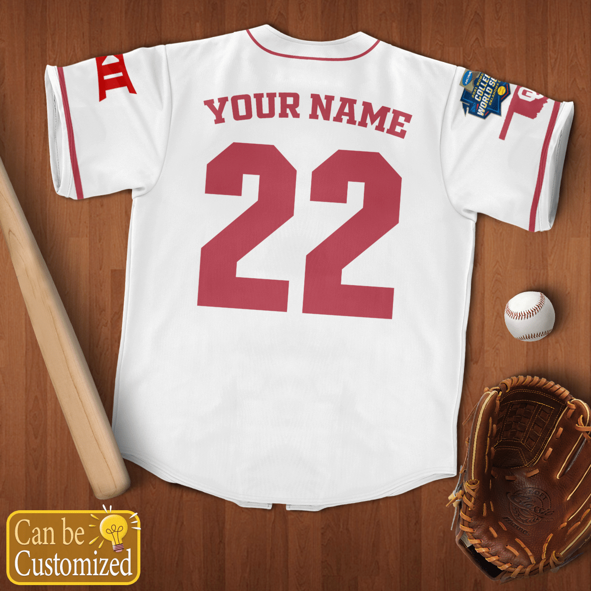 Personalized Oklahoma White Jersey